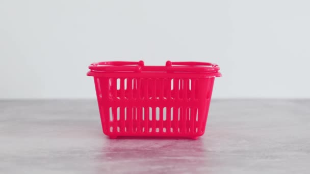 Women Owned Businesses Tag Pink Shopping Basket Supporting Equality — Stock Video