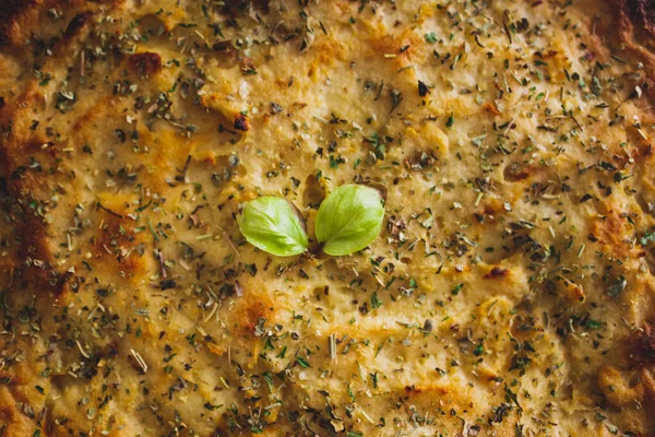 Tarte Casa Campo Lentilha Vegan Com Cobertura Purê Batata Receitas — Fotografia de Stock