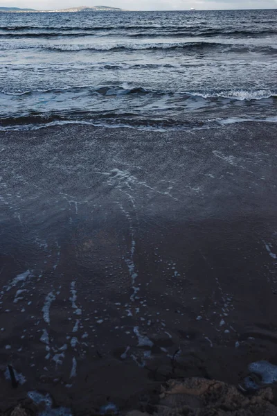 Hermosa Playa Vista Océano Pacífico Atardecer Kingston Beach Sur Tasmania — Foto de Stock