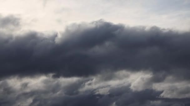 Időzített Felhők Képződése Jön Megy Viharos Égbolton Amit Télen Lőttek — Stock videók