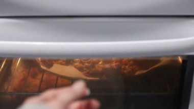 Vejetaryen ev yapımı zeytinli ve kırmızı biberli ve bitkisel peynirli pizza, sağlıklı bitki temelli yemek tarifleri.