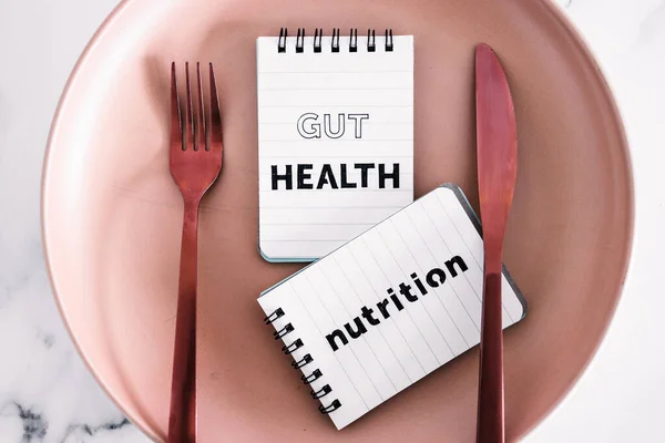 Texte Sur Nutrition Santé Intestinale Sur Les Blocs Notes Sur — Photo