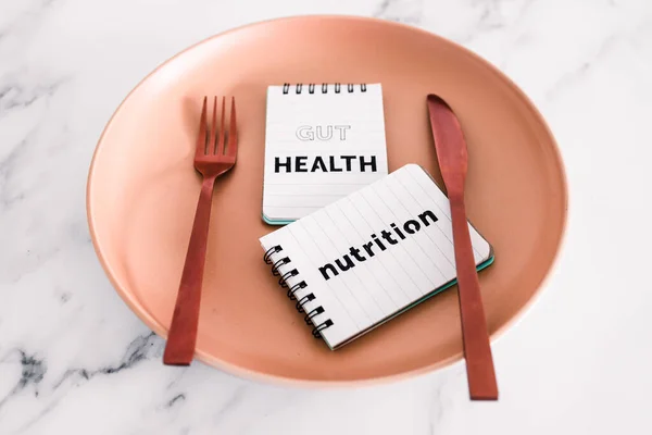 Texte Sur Nutrition Santé Intestinale Sur Les Blocs Notes Sur — Photo