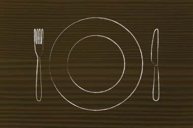 çatal ve bıçak, restoran temalı tasarım: günün menüsü