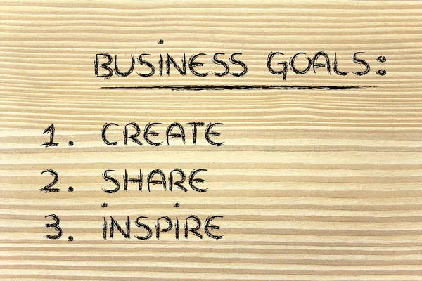 Objetivos de negócio: planejamento de sucesso — Fotografia de Stock