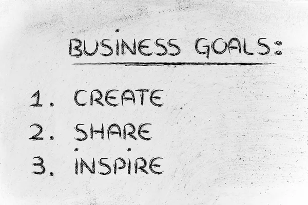 Cele biznesowe: planowanie sukcesu — Zdjęcie stockowe