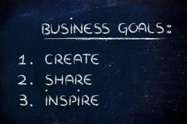 ビジネス目標: 成功を計画 — ストック写真