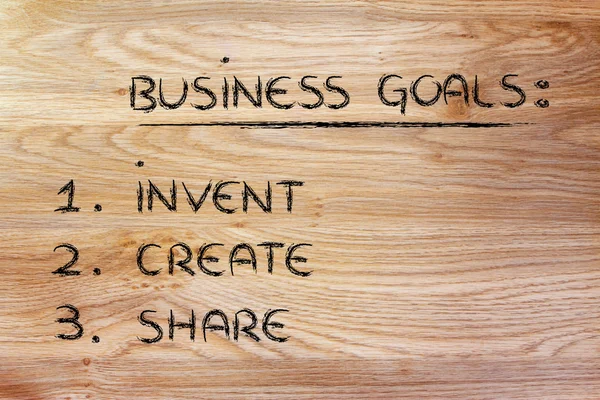 Business goals: planning success — Stock Photo, Image