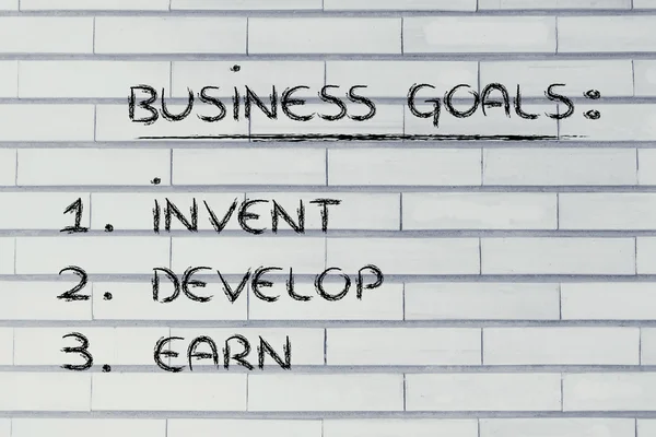 Business goals: planning success — Stock Photo, Image