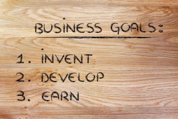 Бизнес цели: планирование успеха — стоковое фото