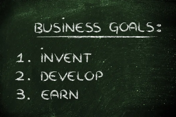 Üzleti célok: tervezés a siker — Stock Fotó