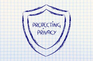 Internet güvenlik ve gizli bilgileri için risk kalkan