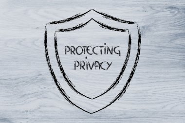 Internet güvenlik ve gizli bilgileri için risk kalkan
