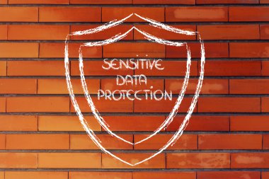 Internet güvenlik ve gizli bilgileri için risk kalkan