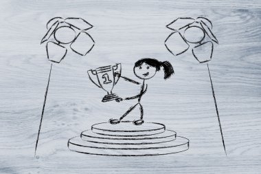başarı, projektör (kadın versiyonu bir numara olmak)