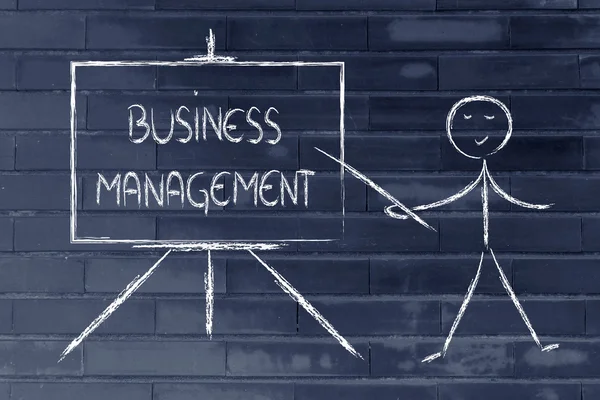 Learn about business management — Stock Photo, Image