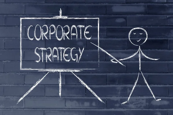 Узнать о корпоративной стратегии — стоковое фото