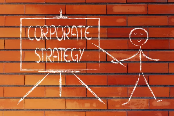Узнать о корпоративной стратегии — стоковое фото
