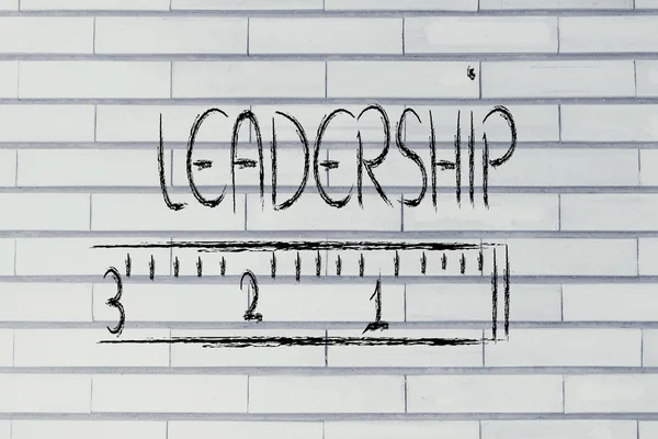 Messen Sie Ihre Führung — Stockfoto