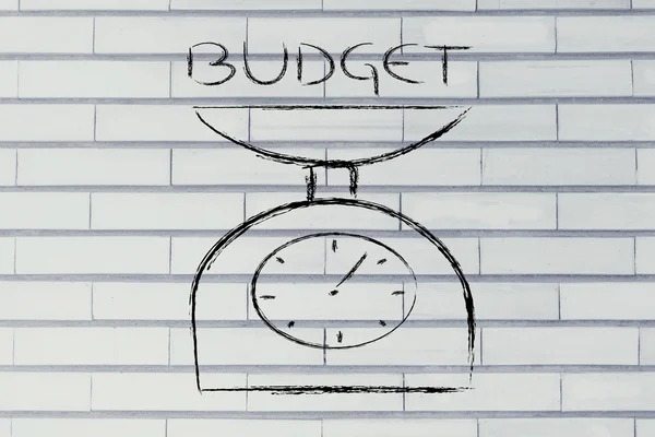 Evenwicht vinden en meten van uw budget — Stockfoto