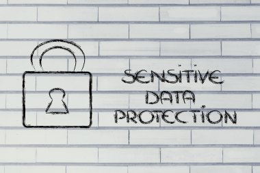 Internet güvenlik ve kilit: gizli bilgiler için riskler