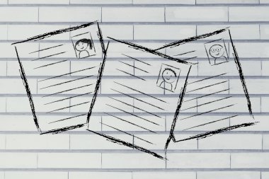 komik özgeçmiş tasarım, işe alım süreci