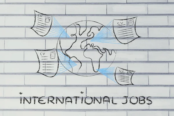 Processo di reclutamento internazionale globale — Foto Stock