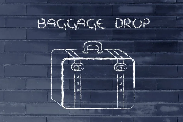 Industrie du voyage : dépôt de bagages — Photo