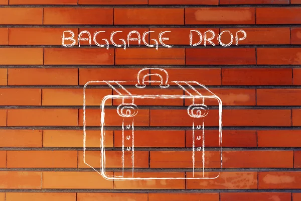 Industrie du voyage : dépôt de bagages — Photo