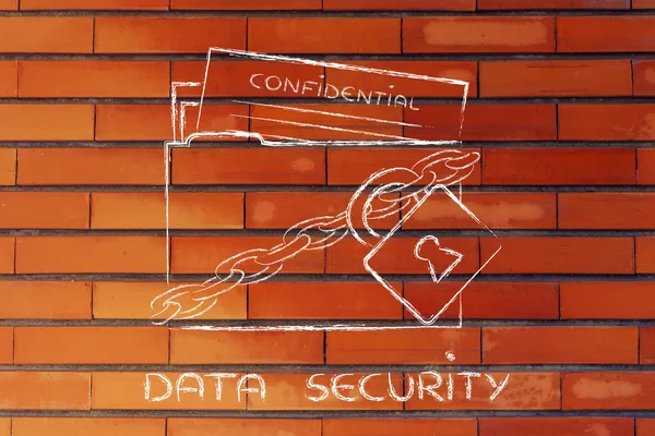 Конфиденциальность и защита конфиденциальной информации — стоковое фото