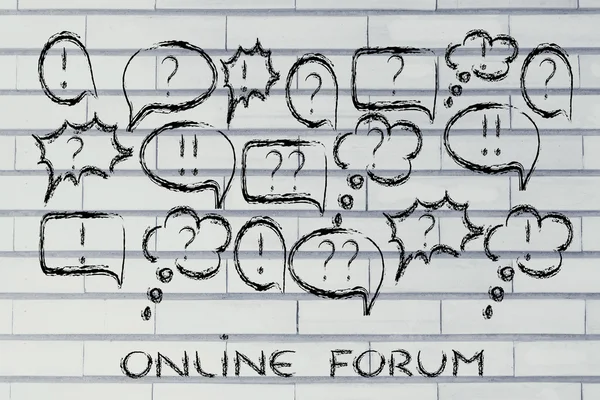 Forums van Internet en on line discussies — Stockfoto