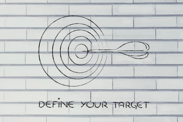 비즈니스: 귀하의 목표를 정의 적당 한 시장에 도달 — 스톡 사진