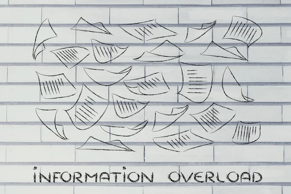 Information and data overload, organising knowledge and business — Stock Image Information and data overload, organising knowledge and business Royalty Free Stock Images