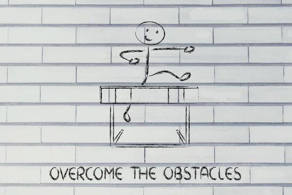 Superar los obstáculos de su vida, diseño de obstáculos —  Fotos de Stock