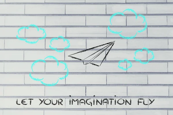 Libertar a sua imaginação — Fotografia de Stock