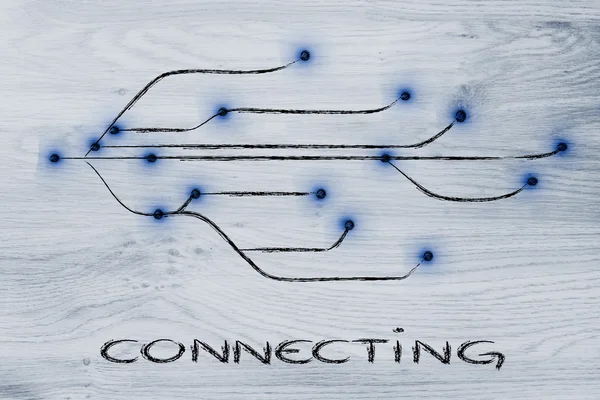 Utformningen av connectivity via webben — Stockfoto