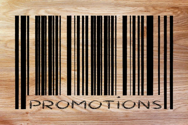 Code barre de produit avec promotion — Photo