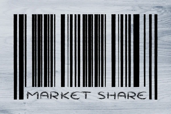 Product barcode with promotion — Stock Photo, Image