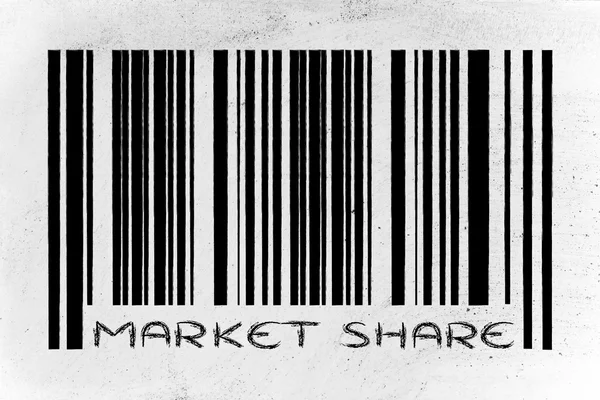 Product barcode with promotion — Stock Photo, Image