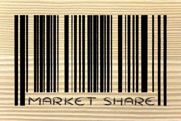 Produkt Barcode mit Promotion — Stockfoto