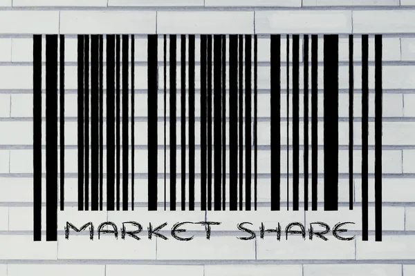 Product barcode met promotie — Stockfoto