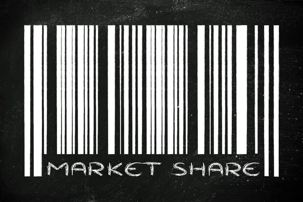 Produkten streckkod med marknadsföring — Stockfoto