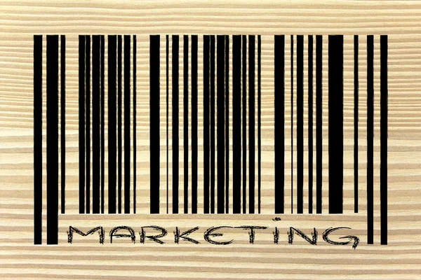 Product barcode with promotion — Stock Photo, Image