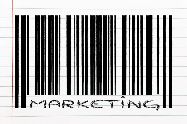 Product barcode with promotion — Stock Photo, Image