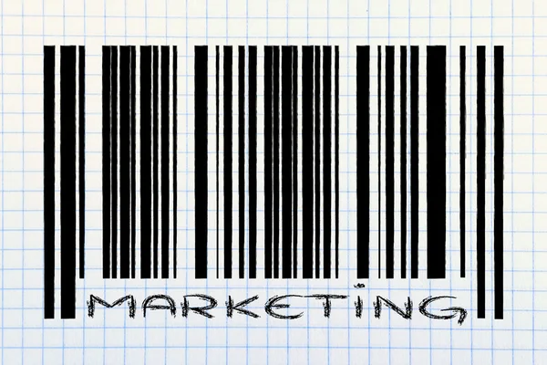 Product barcode with promotion — Stock Photo, Image