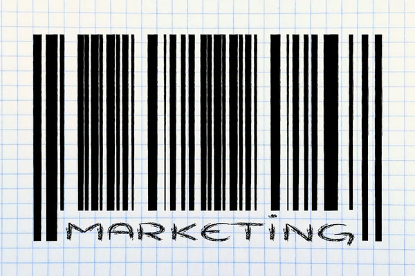 Produkt Barcode mit Promotion — Stockfoto