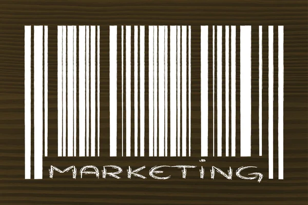 Product barcode with promotion — Stock Photo, Image