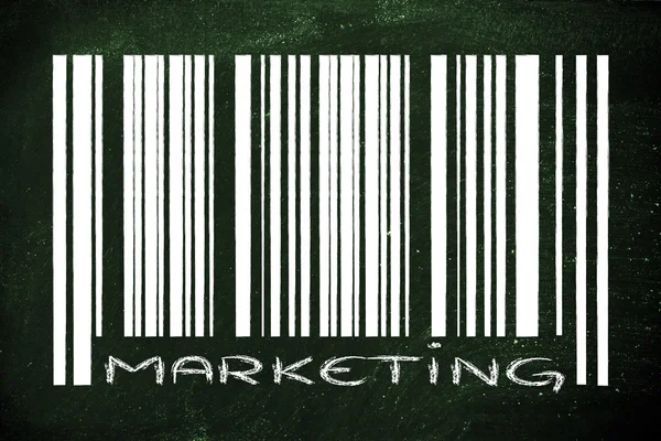 Product barcode with promotion — Stock Photo, Image