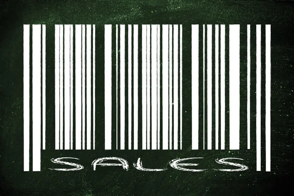 Product barcode met promotie — Stockfoto