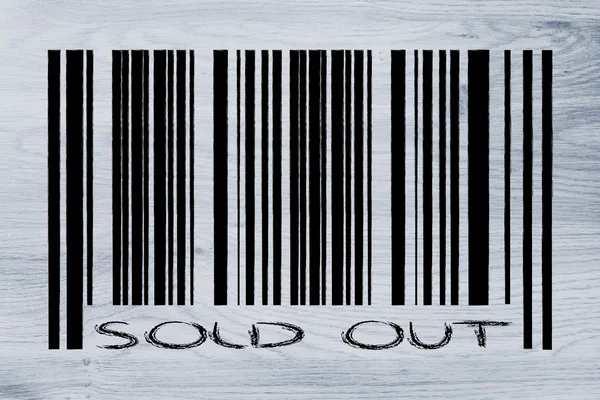 Product barcode met exclusieve promotie — Stockfoto